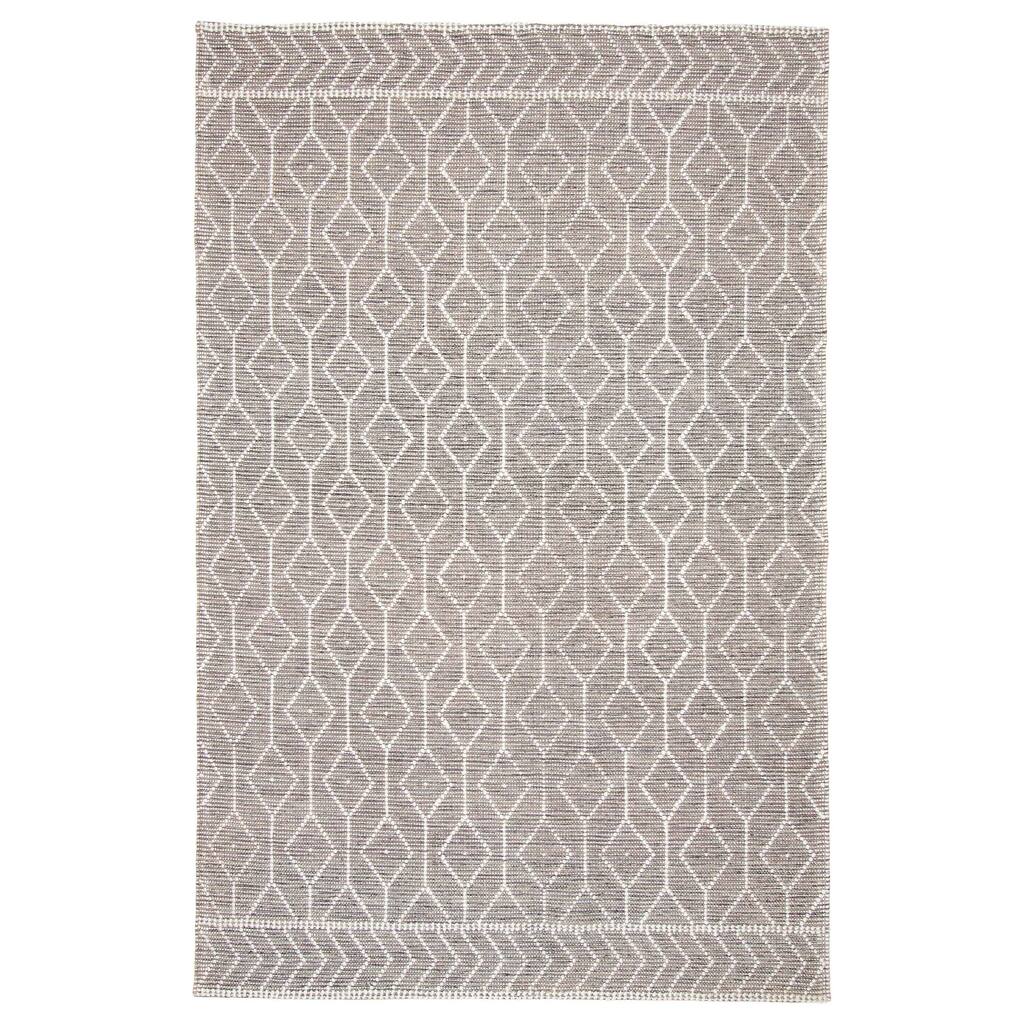 ECARPETGALLERY Braid weave Sienna Taupe Wool Rug - 6'0 x 9'1