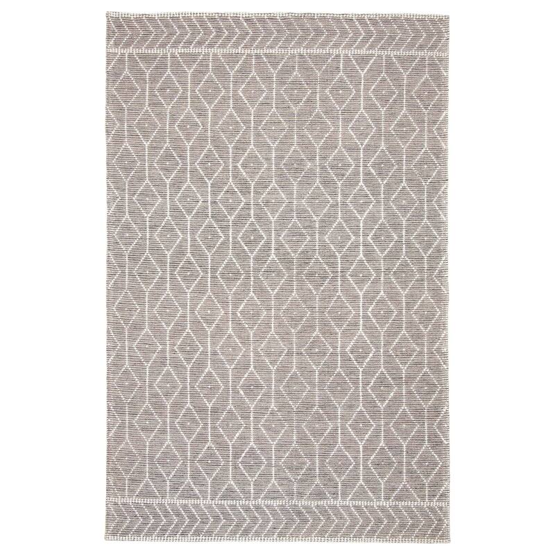 ECARPETGALLERY Braid weave Sienna Taupe Wool Rug - 6'0 x 9'1 - Taupe - 6'0 x 9'1