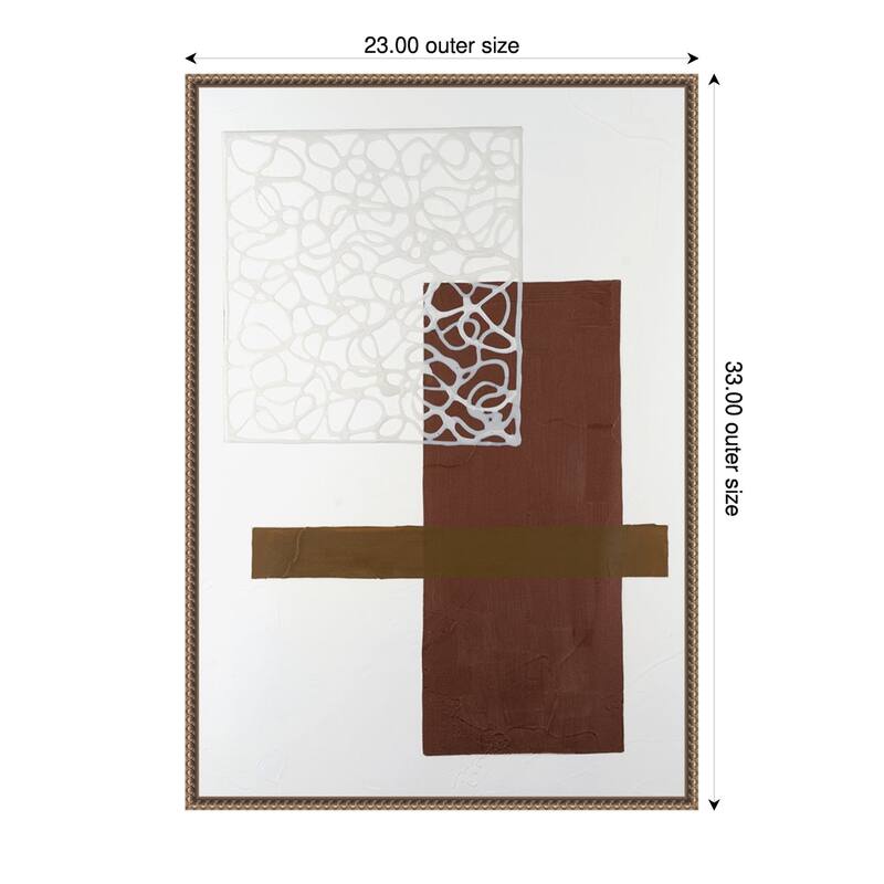 Nooks And Crannies No. 4 by Vanna Lam Framed Canvas Wall Art Print - 23 x 33 in