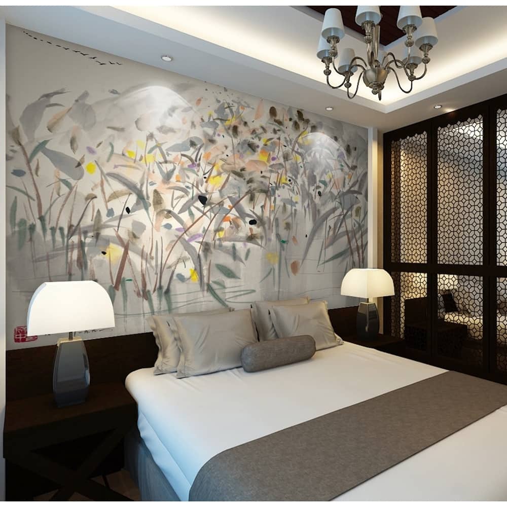 GK Wall Design Watercolor Colorful Ink Splash Abstract Art Modern Removable Wallpaper