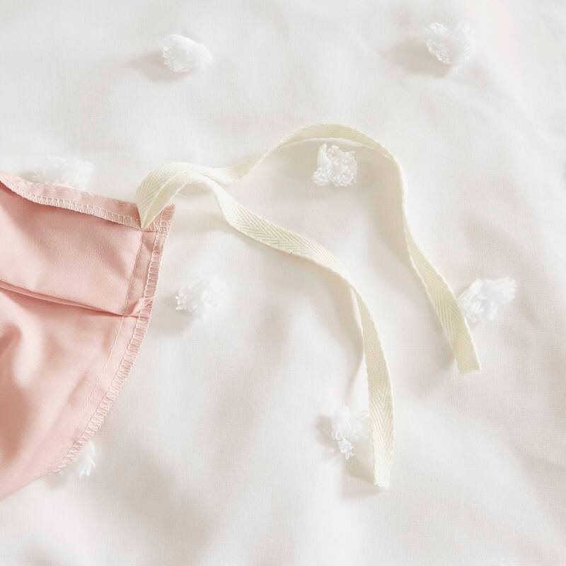 Intelligent Design Shay Colorblock Clip Jacquard Duvet Cover Set