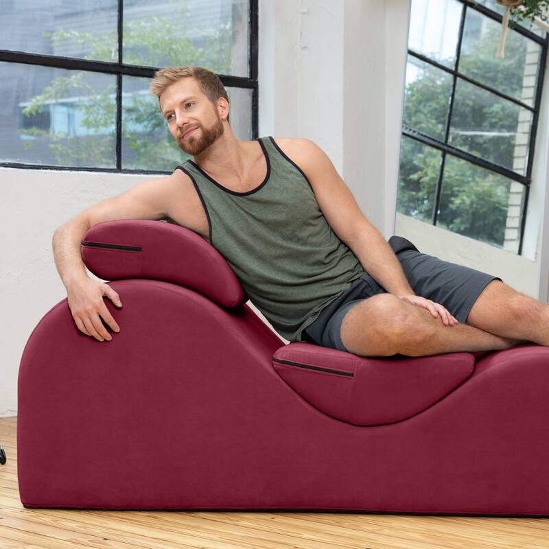 Avana Luvu Lounger - Chaise Lounge Chair for Yoga, Exercise, Stretching, Massage and More - High Density Foam Core