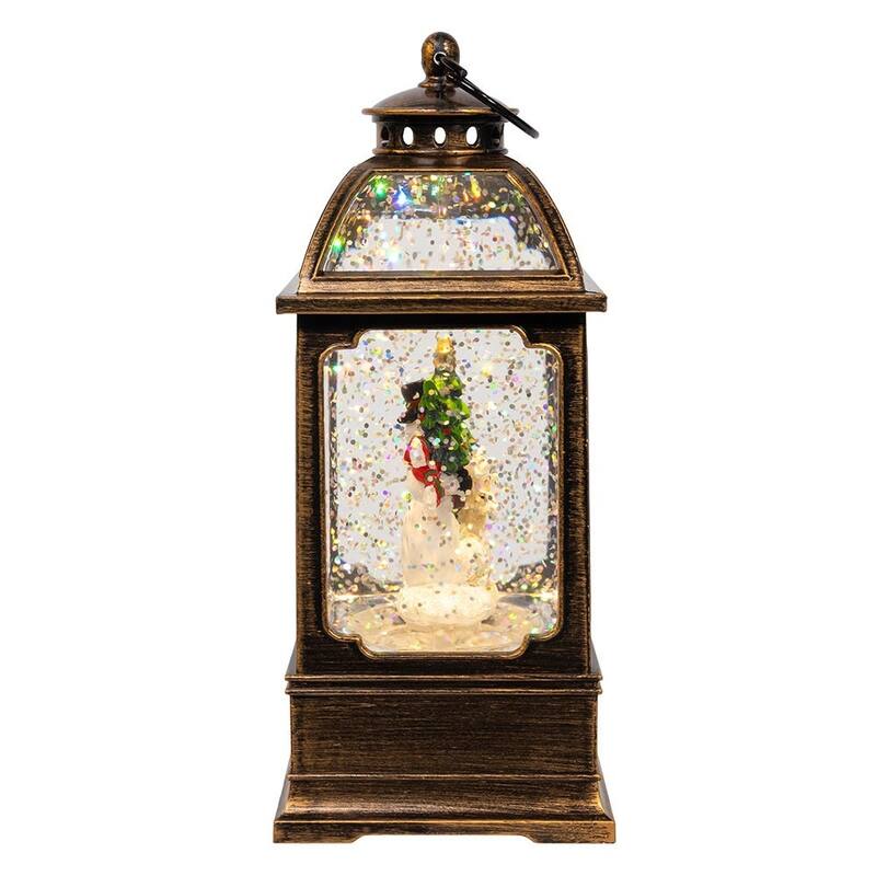 Kurt Adler 6.54-Inch Battery Operated LED Snowman Water Lantern