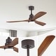 preview thumbnail 66 of 121, Sofucor 42“/48"/ 52"/60"Noiseless Walnut Wood Ceiling Fan with Remote Control, Integrated Light Optional