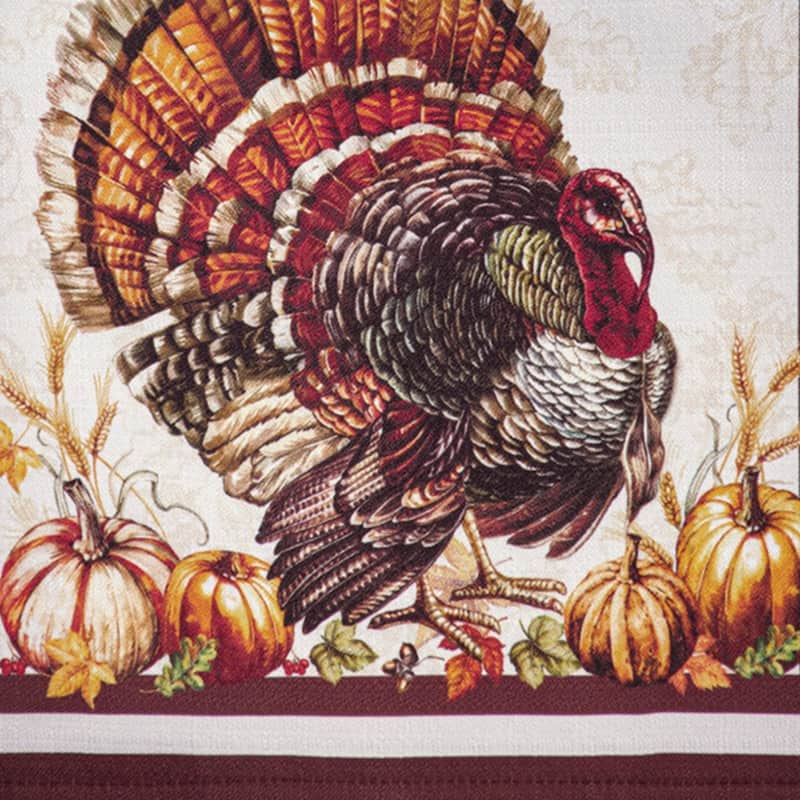 Autumn Heritage Turkey Engineered Placemats, Set of 4 - 13x19