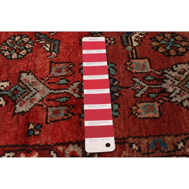 ECARPETGALLERY Hand-knotted Andelz Red Wool Rug - 3'3 x 10'0