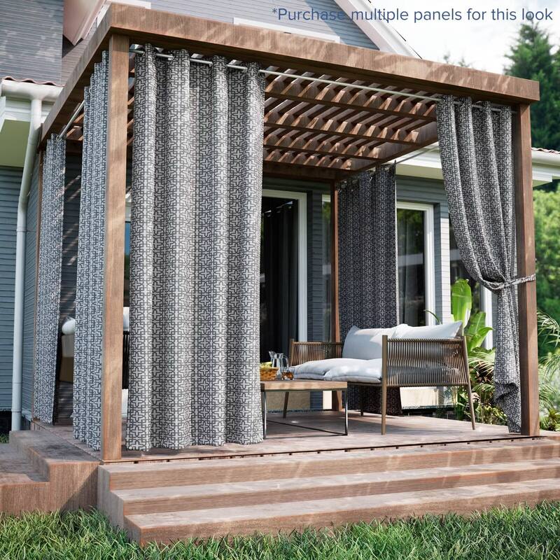 Outdoor Cabana Trellis Grommet Panel - 52"Wx96"L - Steel