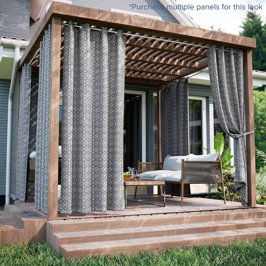 Outdoor Cabana Trellis Grommet Panel