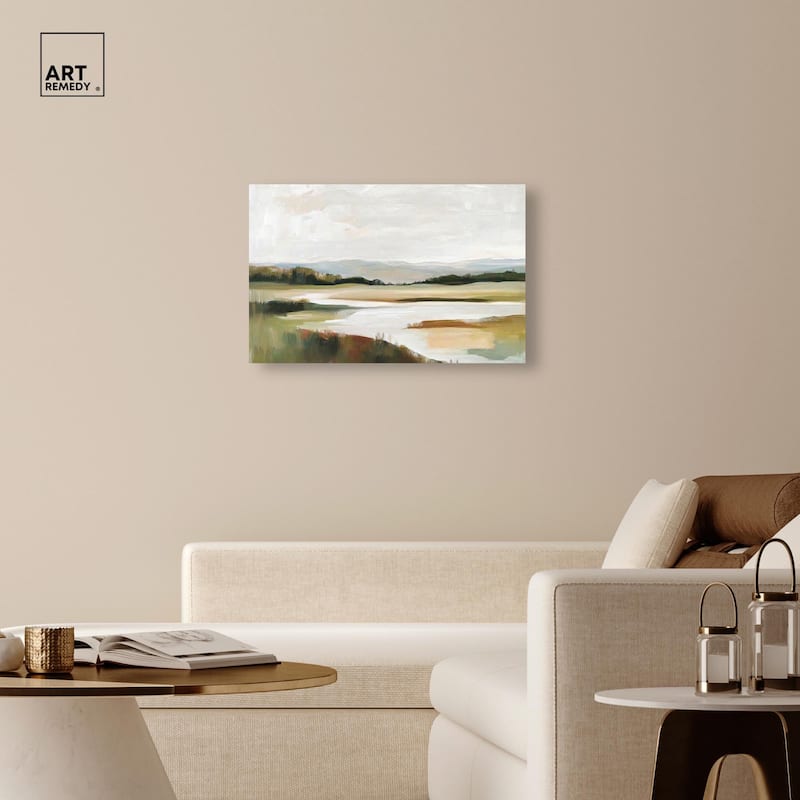 Verdant Valley Canvas by Art Remedy, Gallery Wrapped