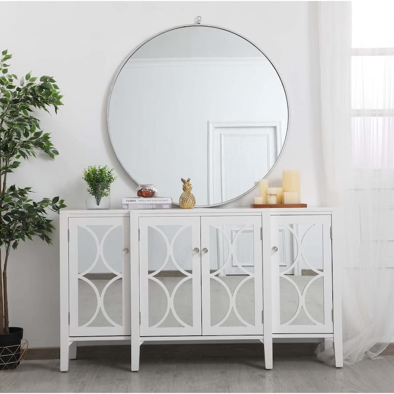 Indigo Home Mirrored Cabinet - 60"W X 34"H - White