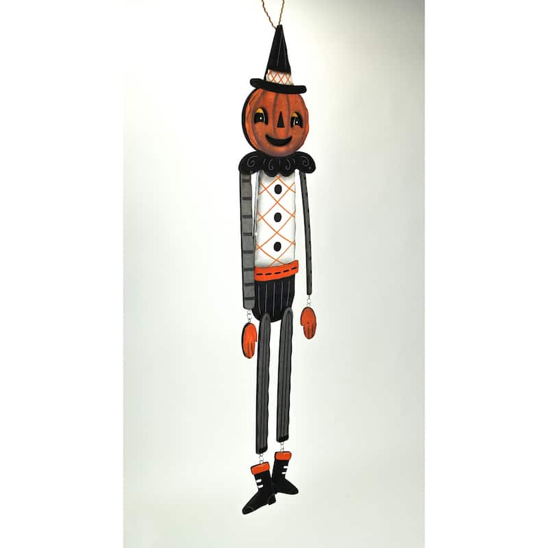 Johanna Parker Pumpkin Peeps Wooden Halloween Wall Hanging Door Decor