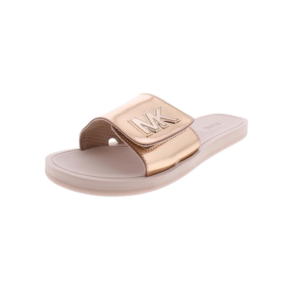 mk logo metallic slide