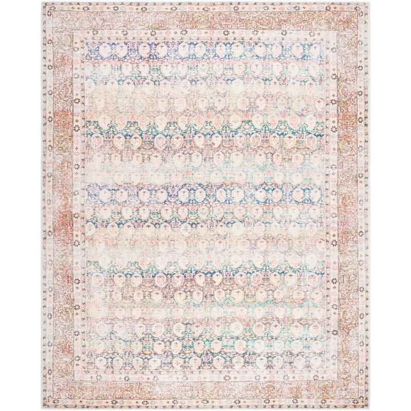 Livabliss Traditional Kemer Floral & Botanical Washable Area Rug