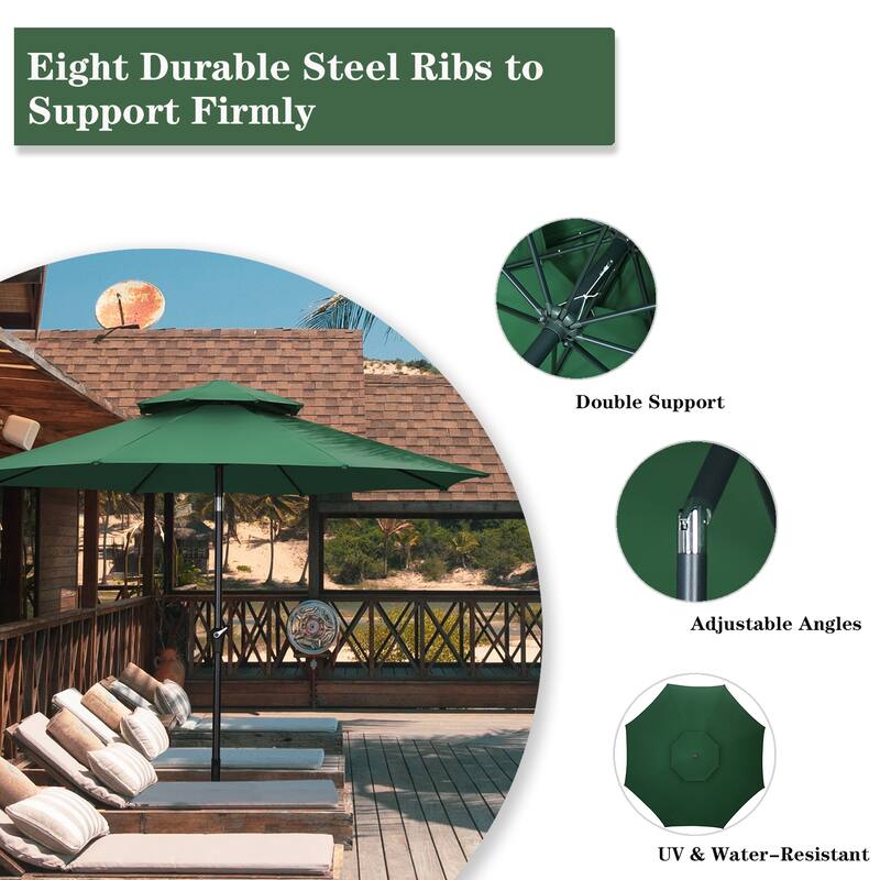 Ainfox Patio Umbrella Without Base for Garden Patio