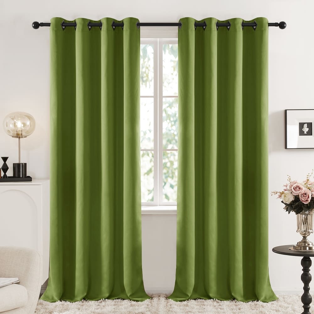 Deconovo Square Grommet Curtain Panel Pair(2 Panel)