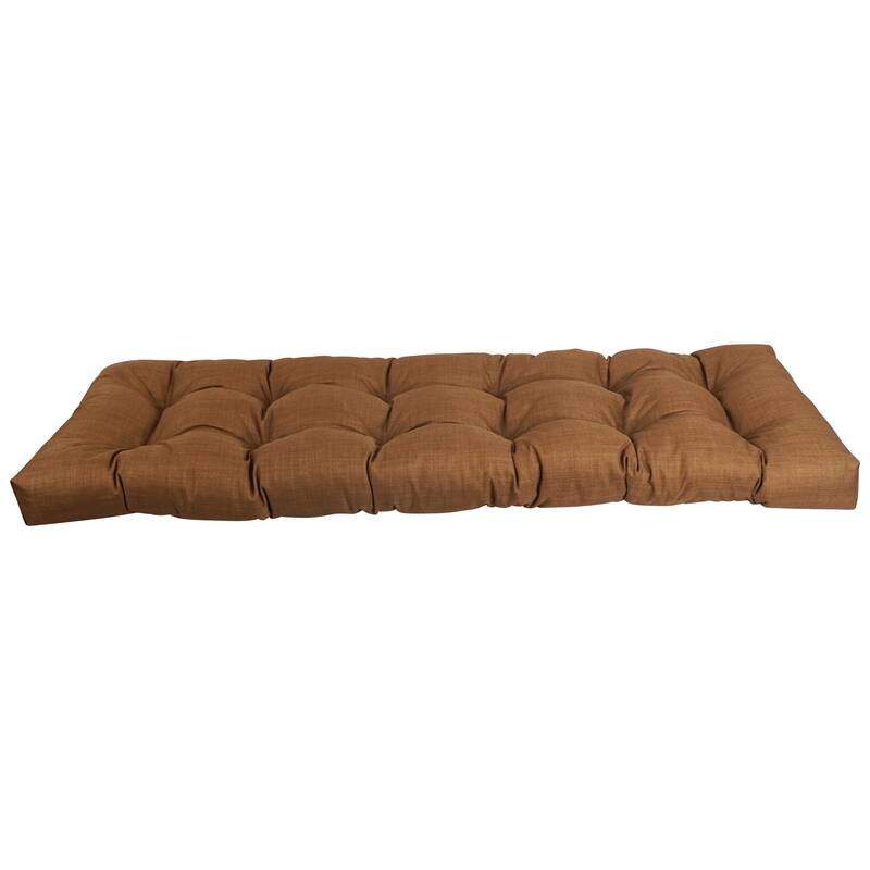 Tufted Indoor/Outdoor Bench Cushion (Multiple widths from 46 to 60 inch)