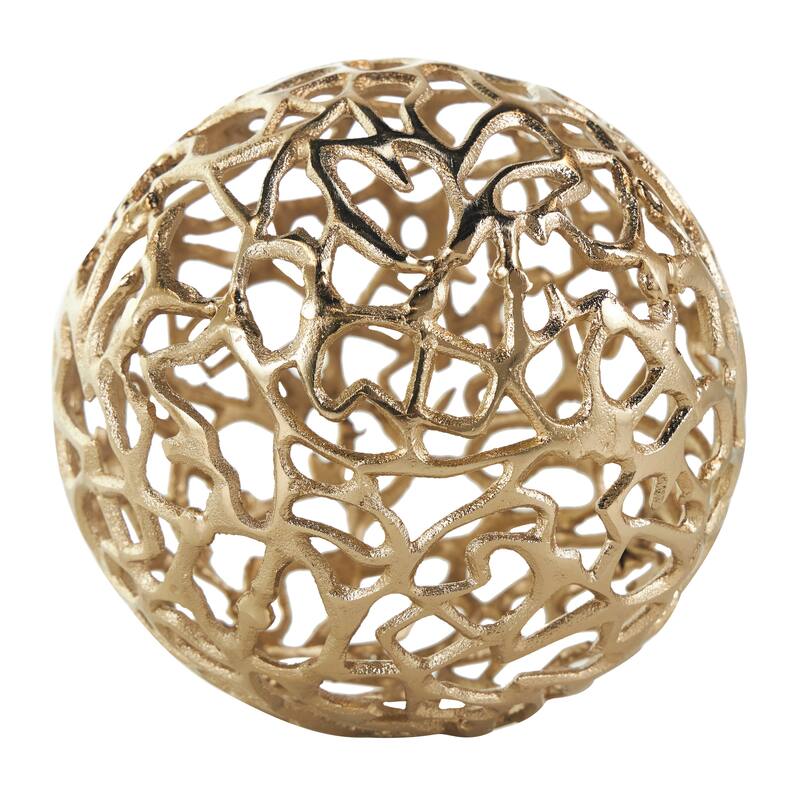 Gold or Silver Aluminum Metal Decorative Ball Orbs & Vase Filler with