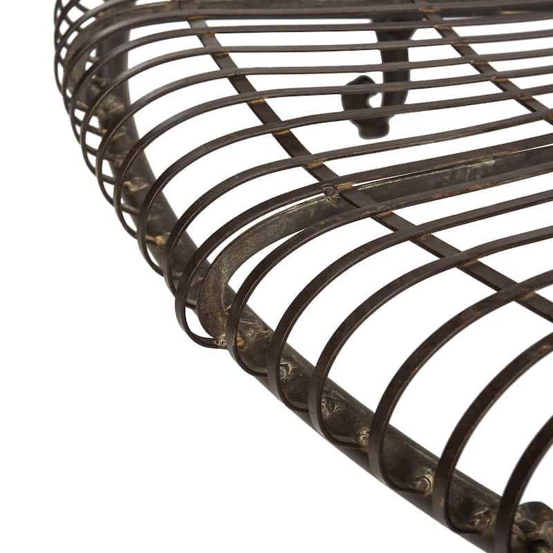 SAFAVIEH Outdoor Irmeli Victorian Iron Round Tree Bench - 60" W x 60" D x 34" H - 60Wx60Dx34H