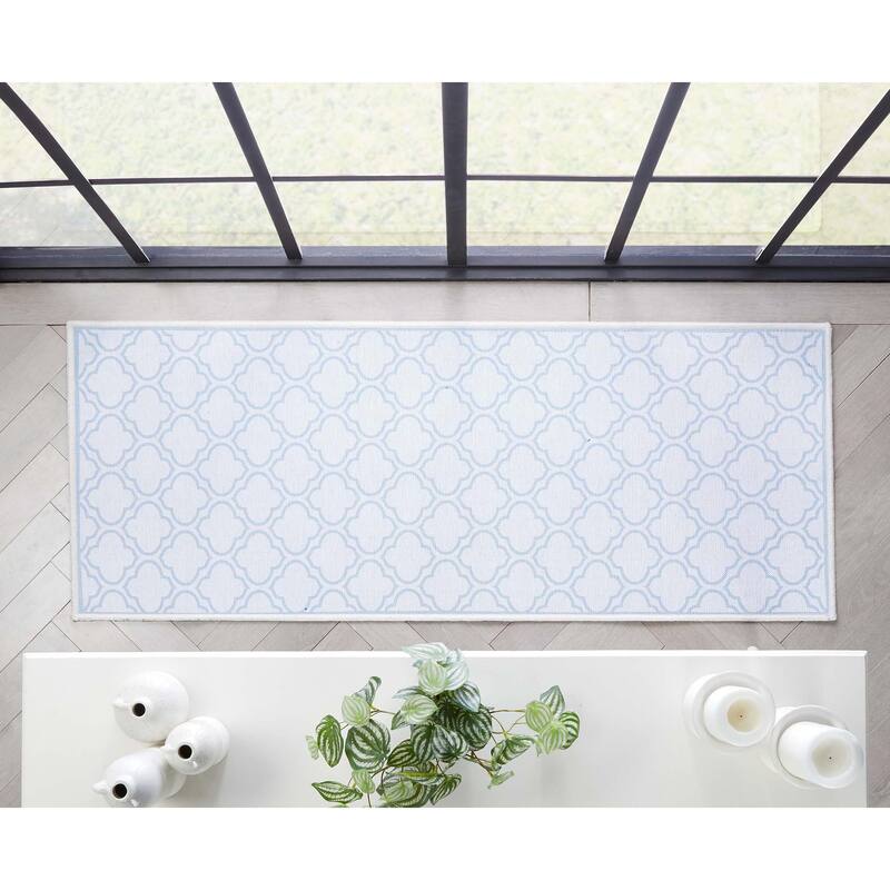 Well Woven Apollo Lattice Moroccan Machine Washable Area Rug