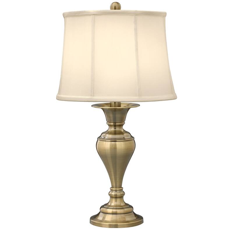 Dover 29 in. Satin Antique Brass Table Lamp - Set of 1