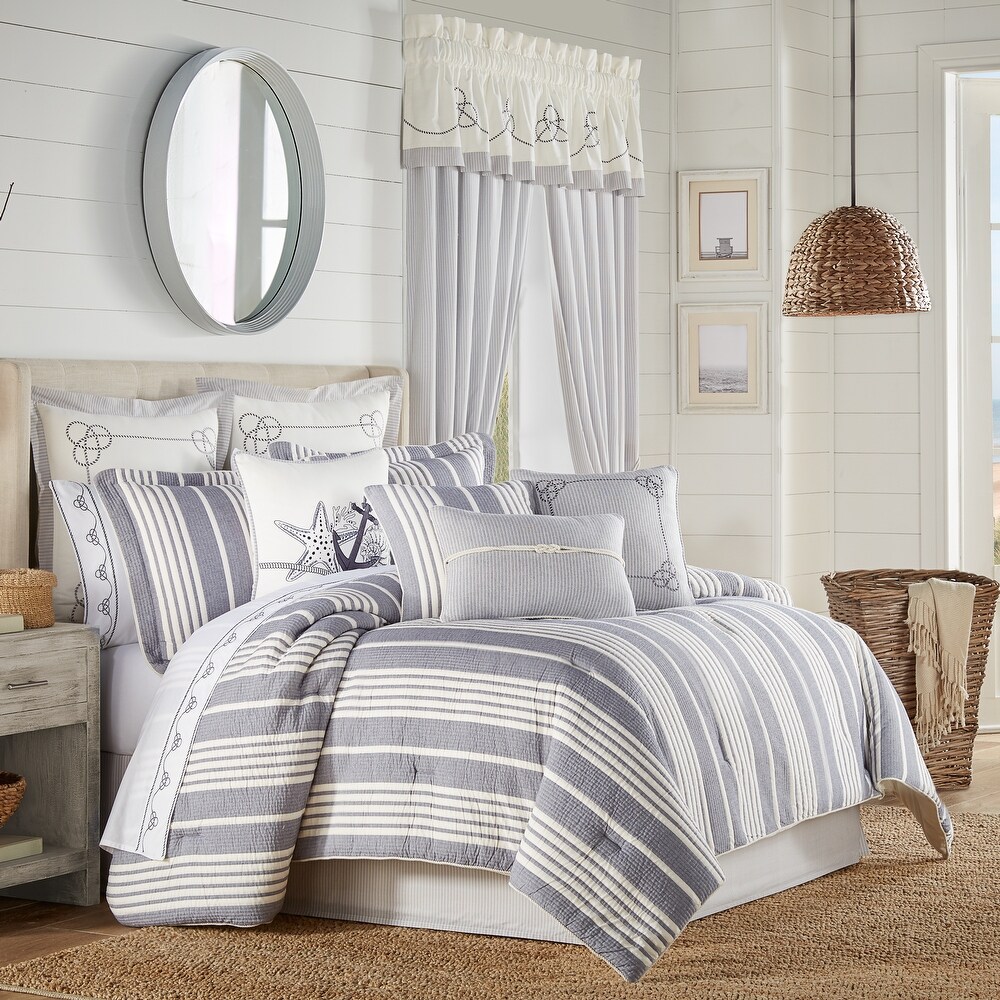 Details about   Queen Size Bedding Comforter Set Elegant Calming Coastal Gorgeous Beachy 7Pc New 