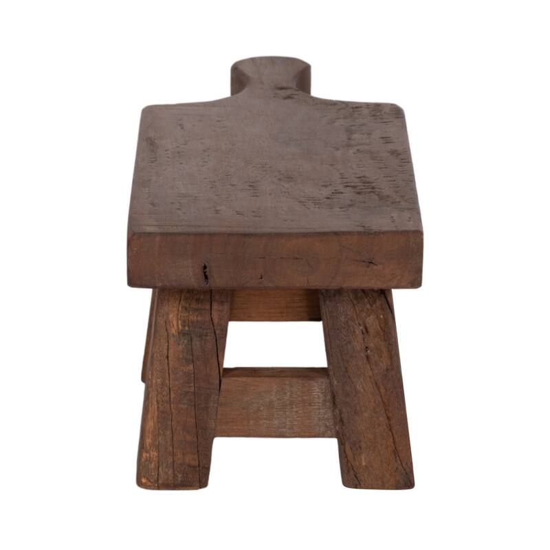 Reclaim Wood Riser Tray With Handle - Brown, 16" - 16.0"