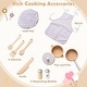 preview thumbnail 8 of 7, Pretend Play Kitchen Set for Kids with Storage and Cooking Fun - 22" x 12" x 30"