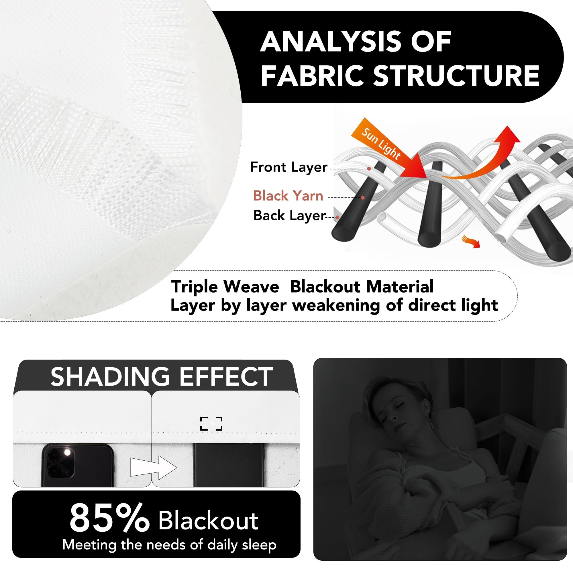 Deconovo Solid Rod Pocket 52 Width Curtain Panel Pair(2 Panel)