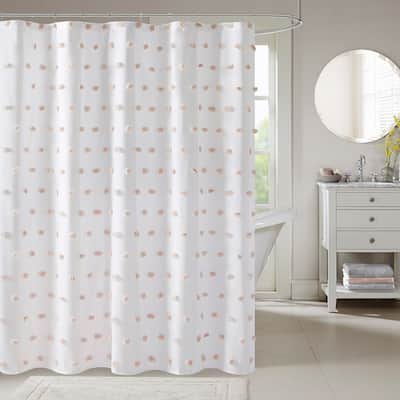 Casual Shower Curtain with Pom Pom