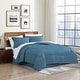 preview thumbnail 21 of 27, Home Essential Lightweight Bed In A Bag Bedding Set (Includes Comforter, Sham, Bedskirt, Fitted Sheet, Flat Sheet, Pillowcase) Blue - Twin