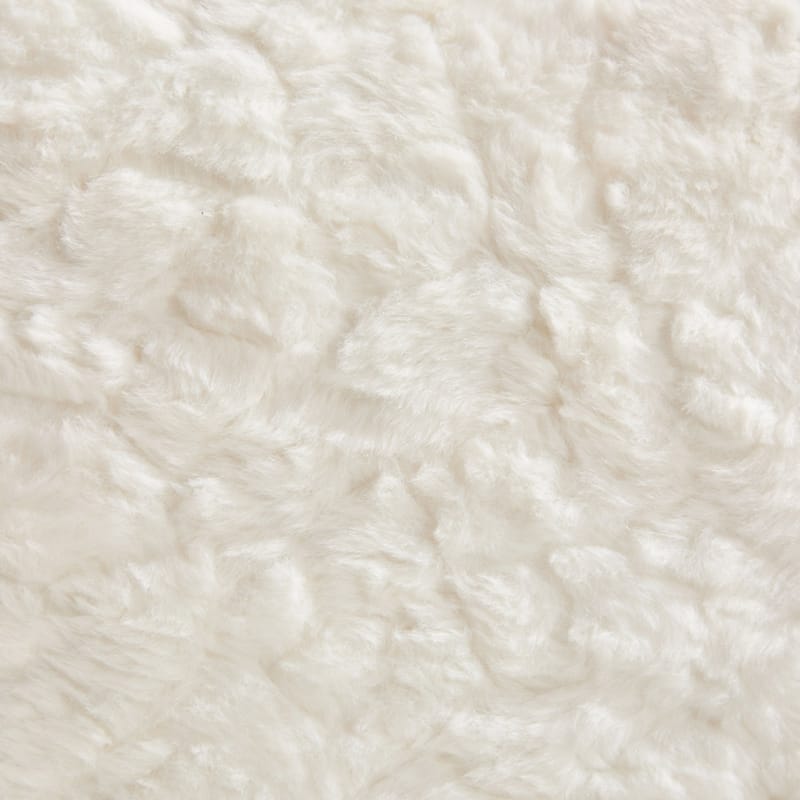 GDF Studio - Extra-Wide Faux Fur Upholstered Swivel Home Office Chair with Metal Base with 26.4" Oversized Seat