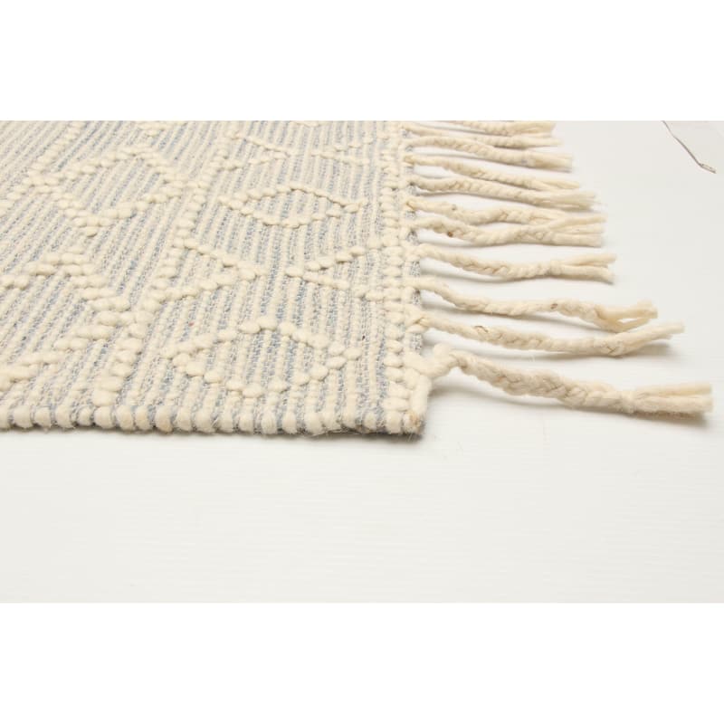 ECARPETGALLERY Braid weave Sienna Cream Wool Rug - 5'1 x 7'5