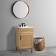 preview thumbnail 24 of 45, Javer Bohemian Rattan Freestanding 2-Shelf Bath Vanity Cabinet Base Only (Sink Basin not Included)