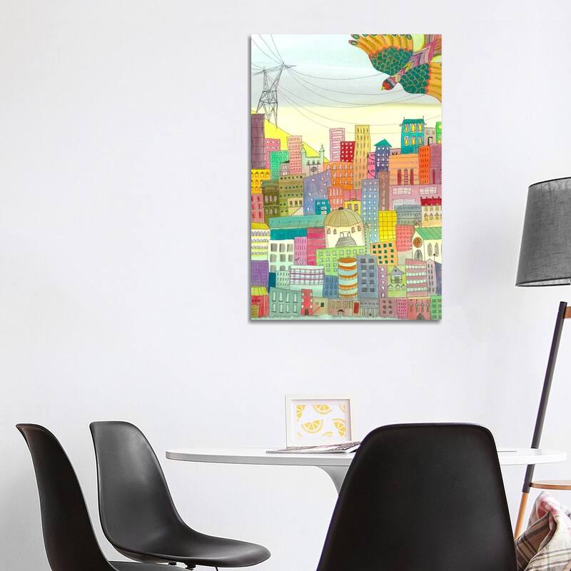 iCanvas "Ma Ville" by Sylvie Demers Canvas Print - 40x26x1.5