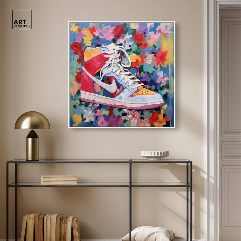 Whimsical Sneaker Canvas by Art Remedy