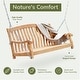 preview thumbnail 7 of 7, Cambridge Casual Sherwood Solid Teak Wood Porch Swing