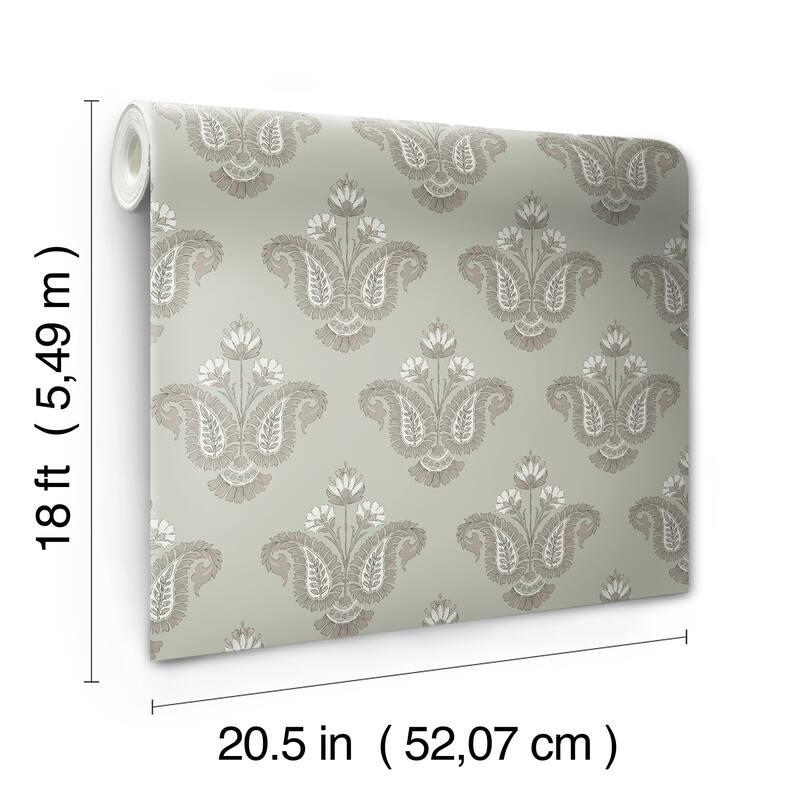 NuWallpaper Nabela Noor Home Fazia Moss Peel and Stick Wallpaper