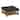 Lennon Pine Planked Ottoman Coffee Table by iNSPIRE Q Artisan
