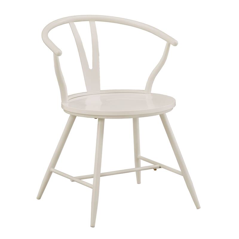 Truman Metal Side Chair with Wood Seat (Set of 2) by iNSPIRE Q Modern