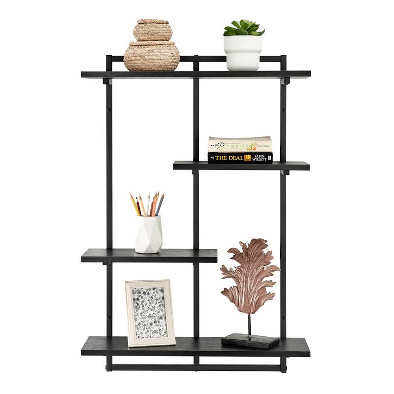 Rhodes 4 Tier Modern Floating Windowsill Wall Shelf