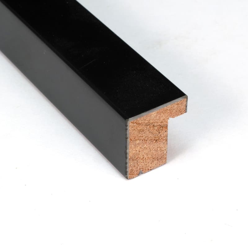 Amanti Art Framed Fabric Pinboard Black and Brown Blocks by Vitor Costa Printed Bulletin Board