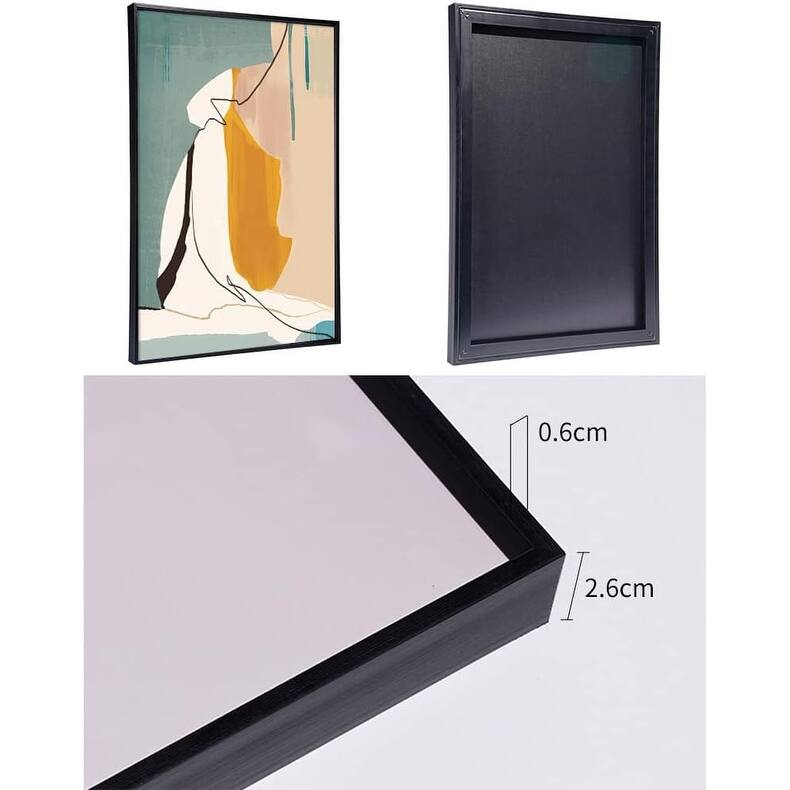Abstract Natural Geometric Color Block Picture Prints