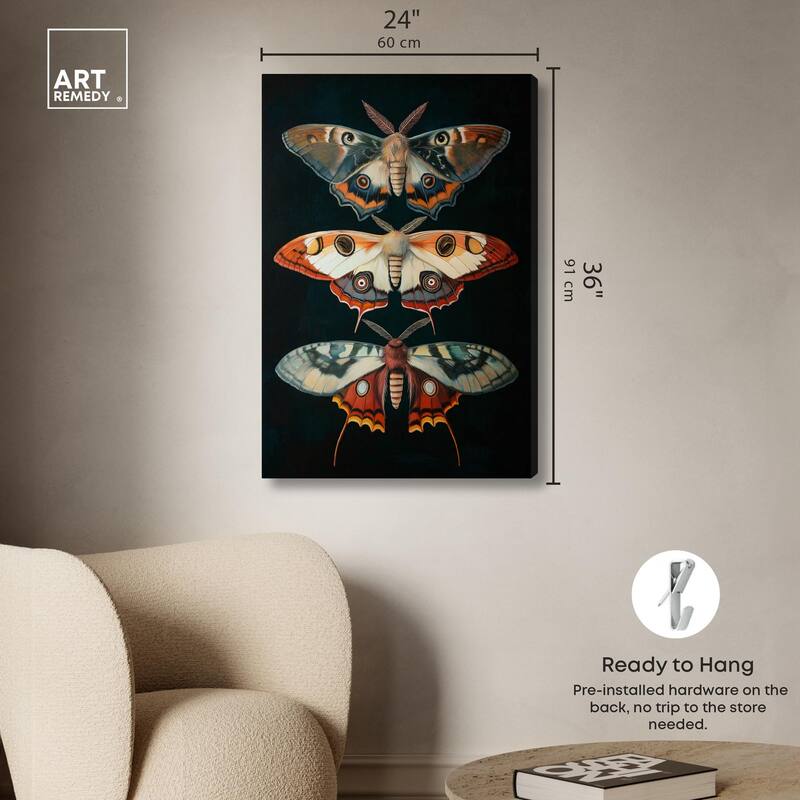 Void's Vivid Visitors Canvas by Art Remedy, Gallery Wrapped