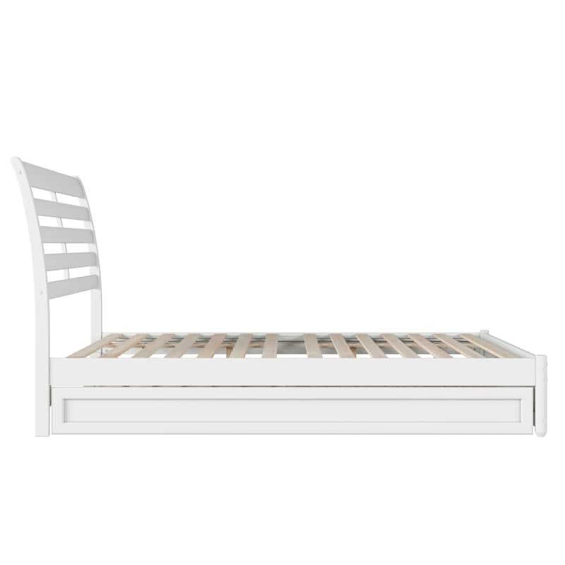 Emelie Platform Bed with Panel Footboard and Twin XL Trundle