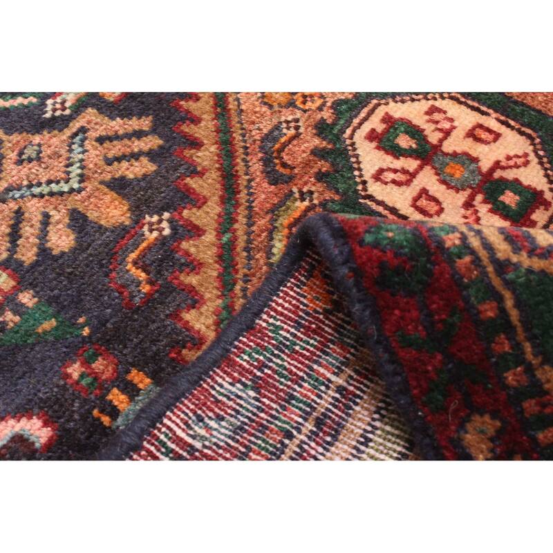 ECARPETGALLERY Hand-knotted Konya Anatolian Dark Navy Wool Rug - 3'5 x 8'10