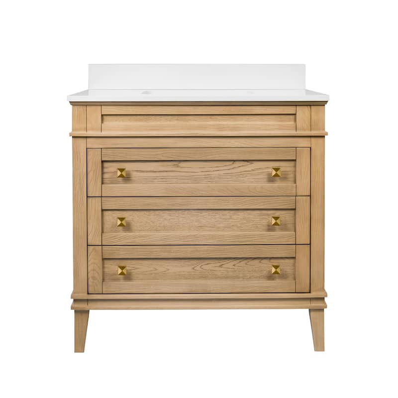 Eleanor 36-inch Vanity with Engineered White Top