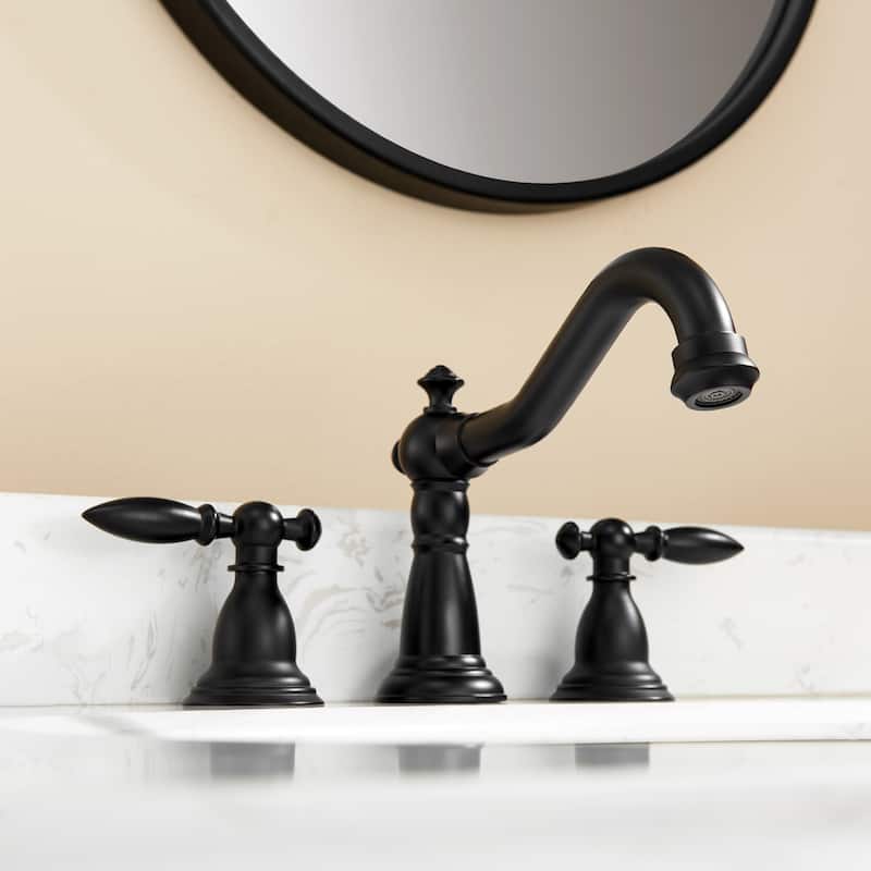 Corella Widespread Bathroom Basin Sink Faucet