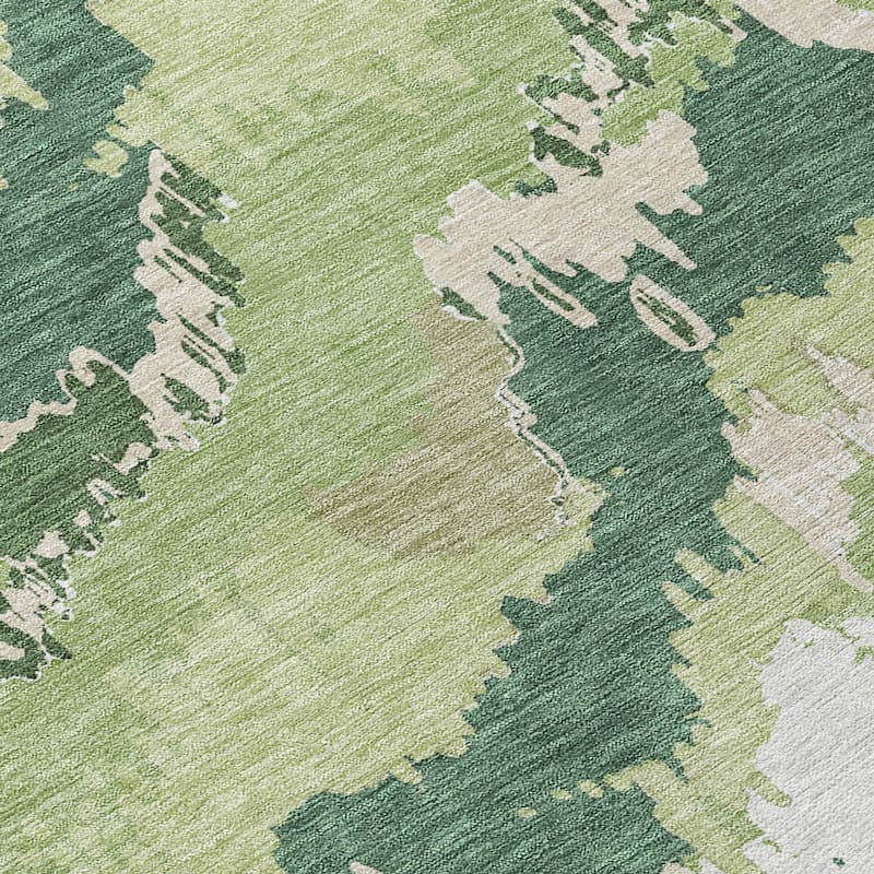 Machine Washable Indoor/ Outdoor Chantille Ombre Abstract Rug