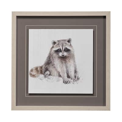 Forest Friends X (Racoon) Framed Art Print