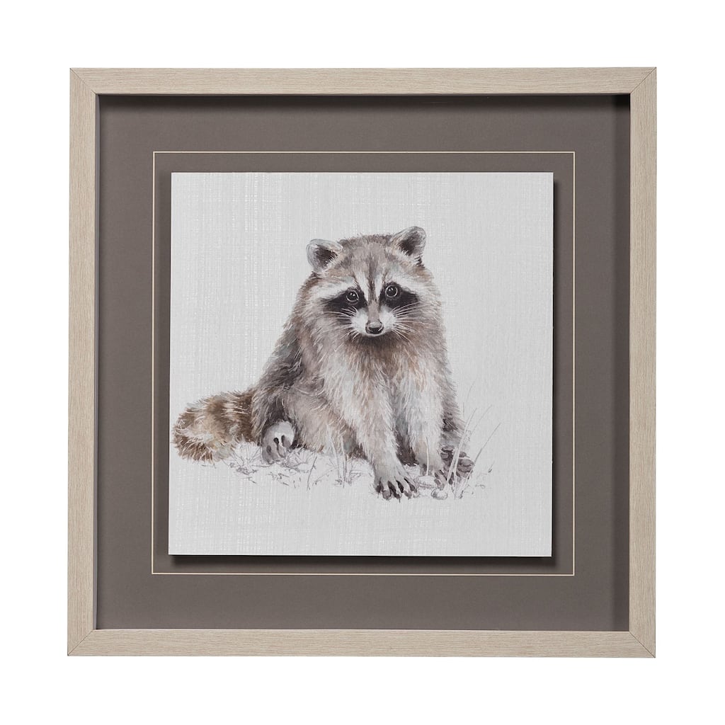 Forest Friends X (Racoon) Framed Art Print
